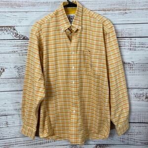 CINCH Button down yellow size small western dressy collared shirt‎